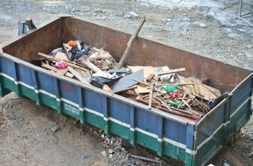 Professional team conducting house clearance in Temple