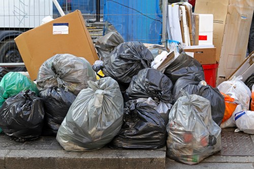 Expert team managing commercial waste