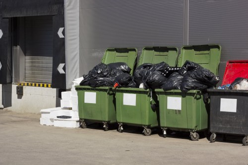 Illustration of the waste removal process steps