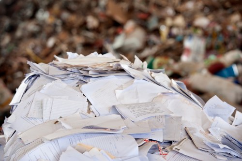 Types of construction debris including timber and metals